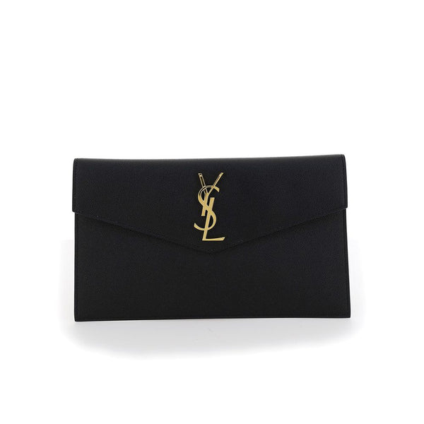 Saint Laurent 100% Calf Leather Bos Taurus wallet in black