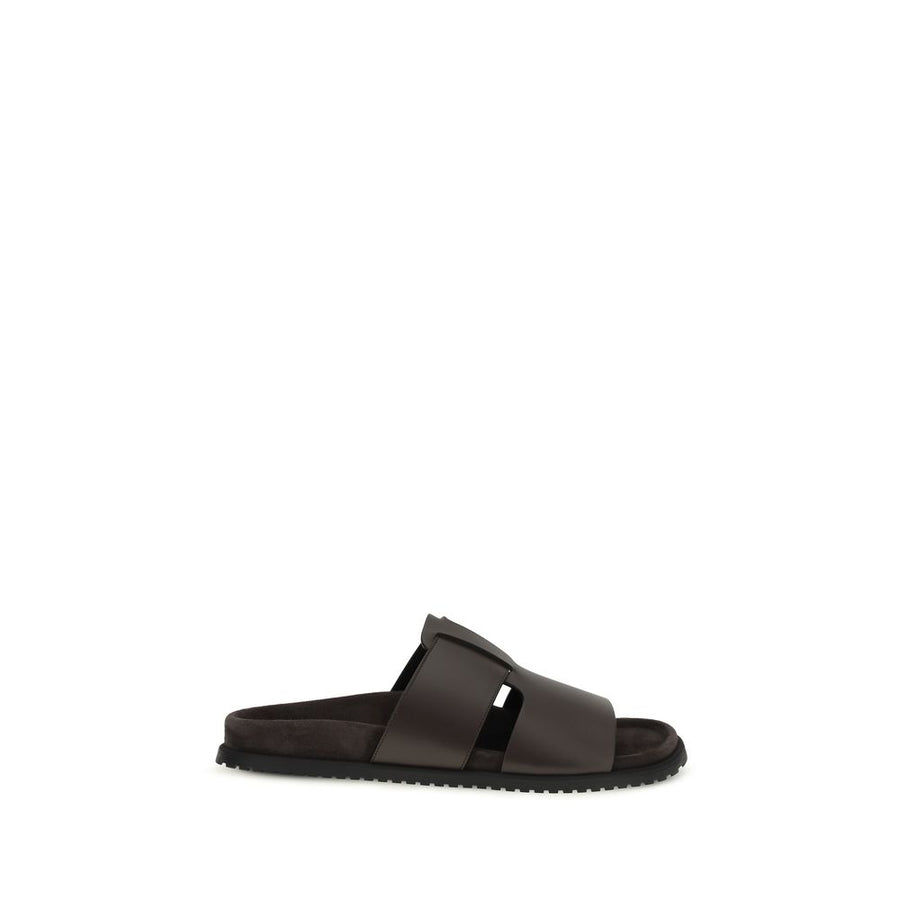 Dolce & Gabbana Upper: 100% Calf Leather Bos Taurus; Sole: 100% Rubber sandals in brown