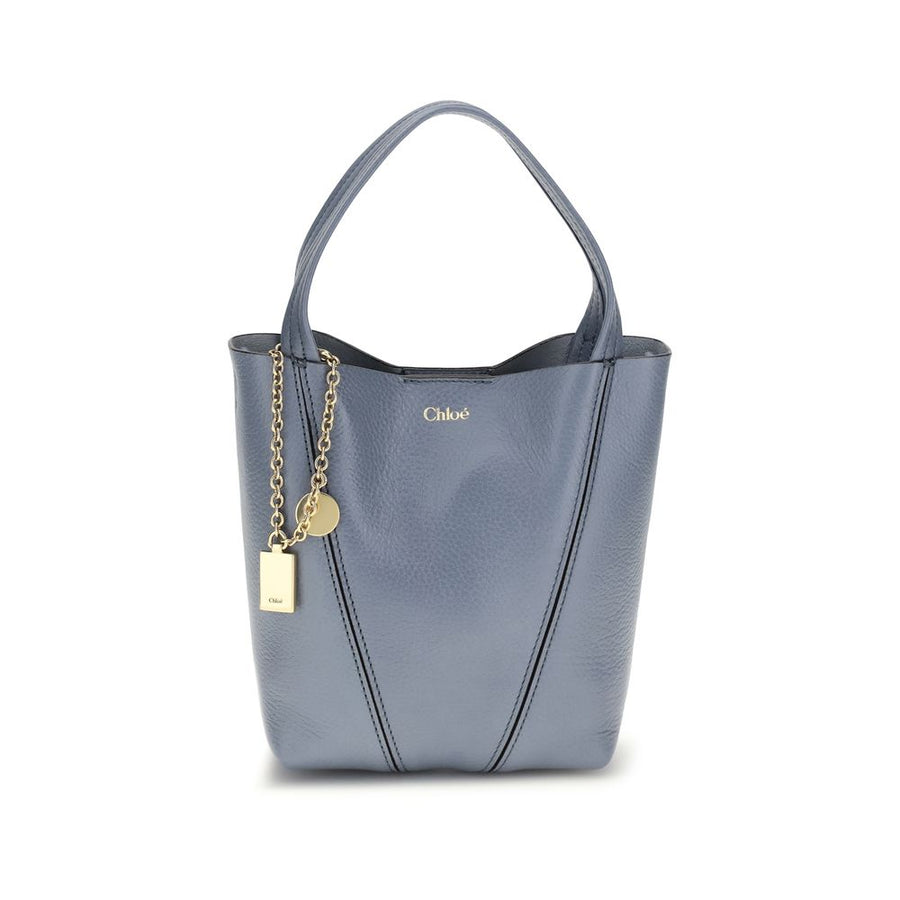 Chloé 100% Calf Leather Bos Taurus shoulder bag in blue