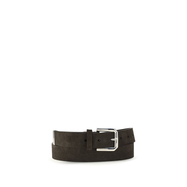 Brunello Cucinelli 100% Calf Leather Bos Taurus belt in black