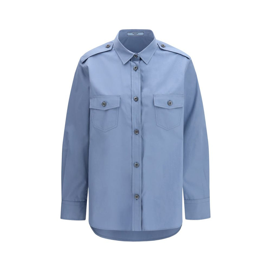 Prada 100% Cotton shirt in blue