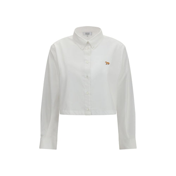 Maison Kitsuné 100% Cotton blouse in white