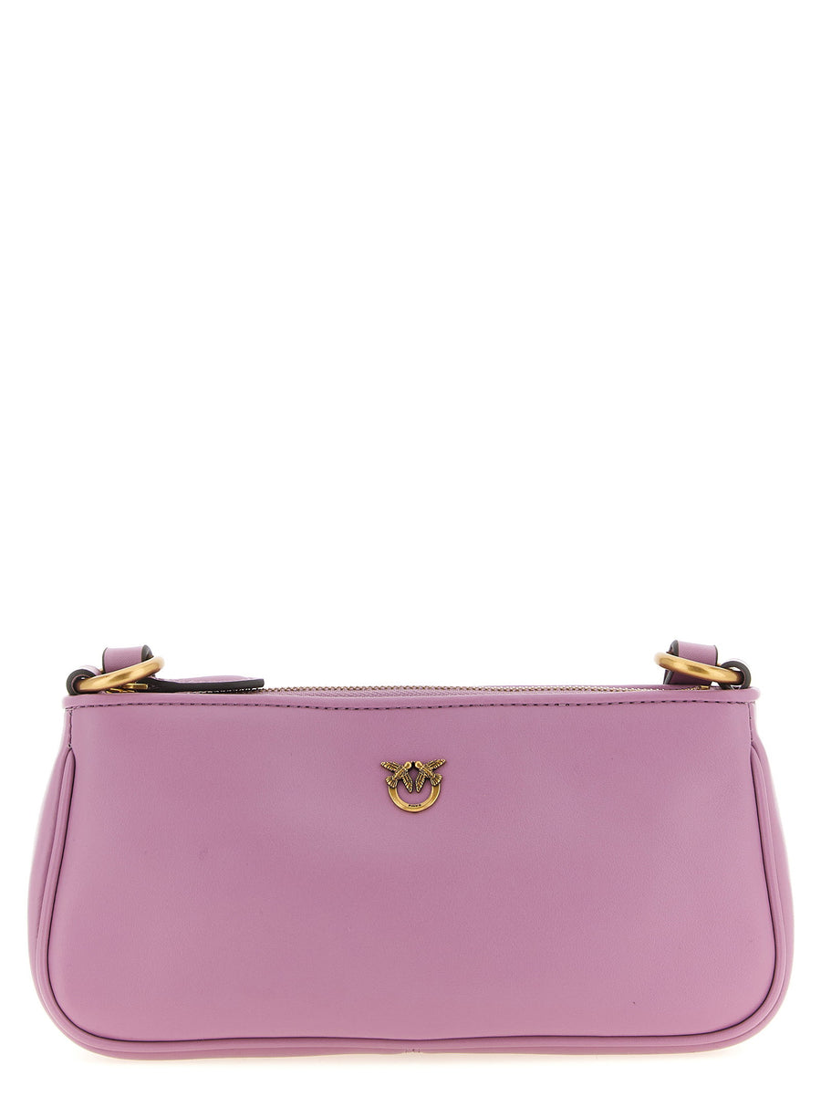Pinko Half Moon Crossbody Bag — pink