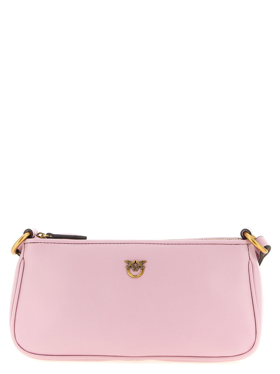 Pinko Half Moon Crossbody Bag — Pink