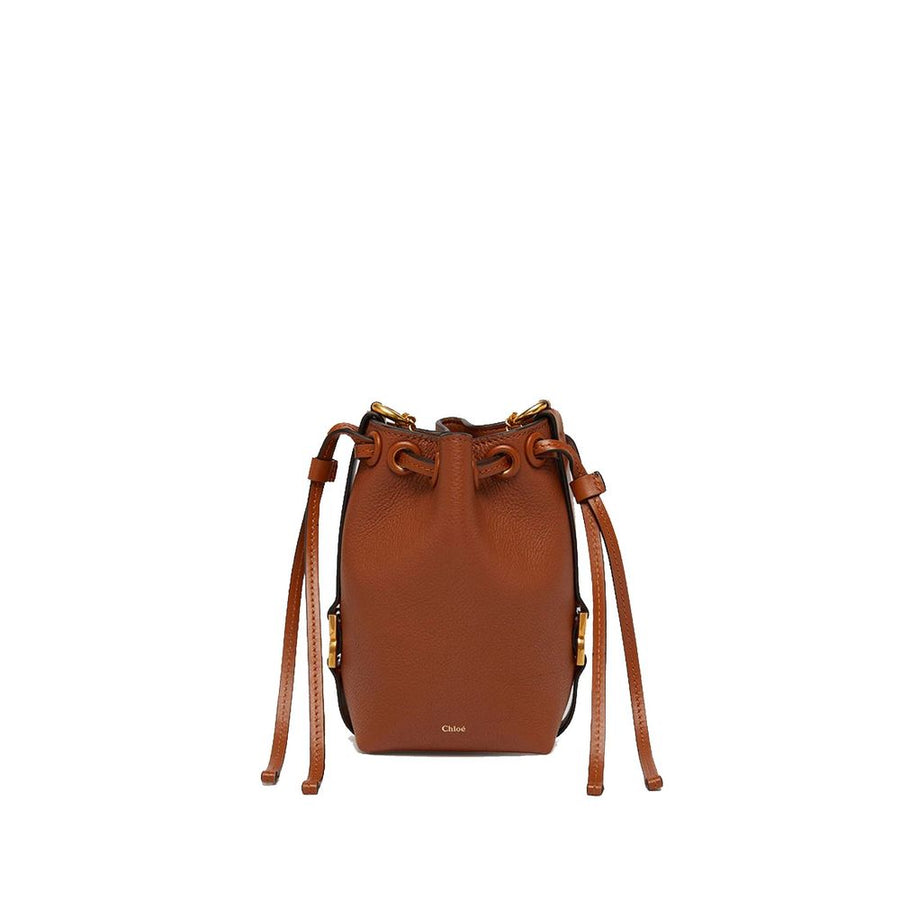 Chloé 100% calf leather bucket bag in brown