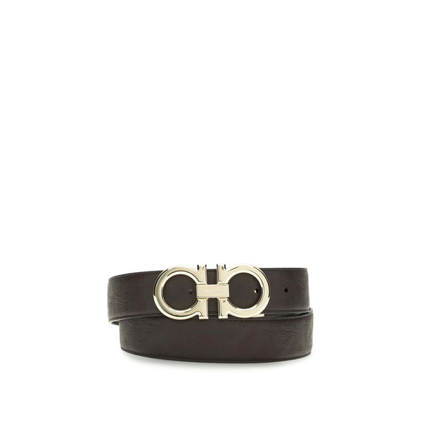 Ferragamo 100% Calf Leather Bos Taurus belt in brown