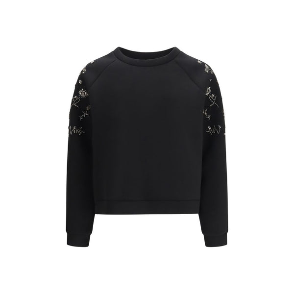 Max Mara 67% Polyester sweatshirt in black