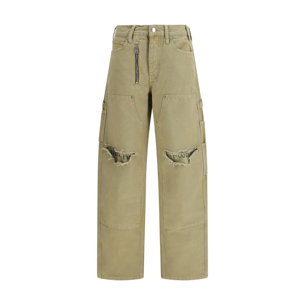 Alexander Wang 100% Cotton cargo pants in beige