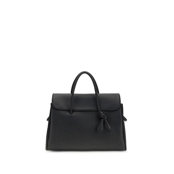 Jacquemus 100% Calf Leather Bos Taurus top handle bag in black