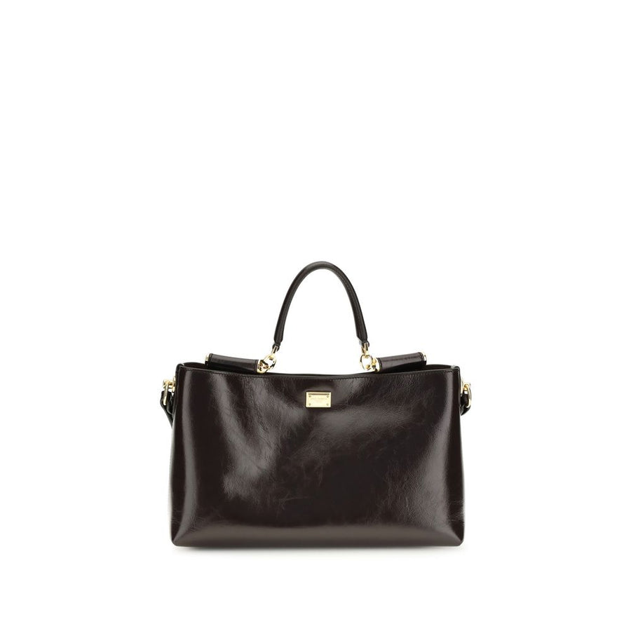Dolce & Gabbana 100% Calf Leather Bos Taurus shoulder bag in brown