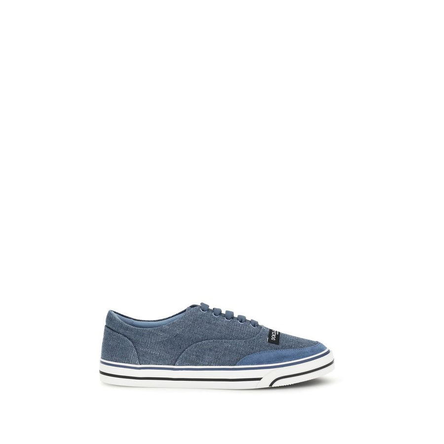 Dolce & Gabbana Upper: 50% Linen sneaker in blue