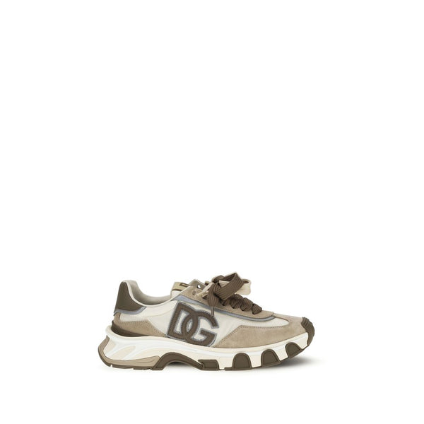 Dolce & Gabbana UPPER 60% Calf Leather Bos Taurus 39% Nylon 1% Elastane SOLE 100% Rubber sneaker in multicolor