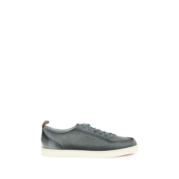 Santoni UPPER 100% Calf Leather Bos Taurus SOLE 100% Rubber sneaker in gray