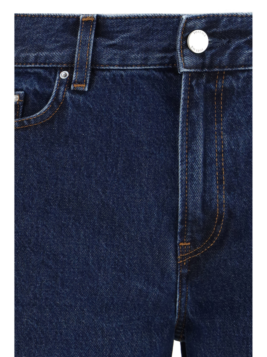 Jeans Low Straight Indigo Cotton