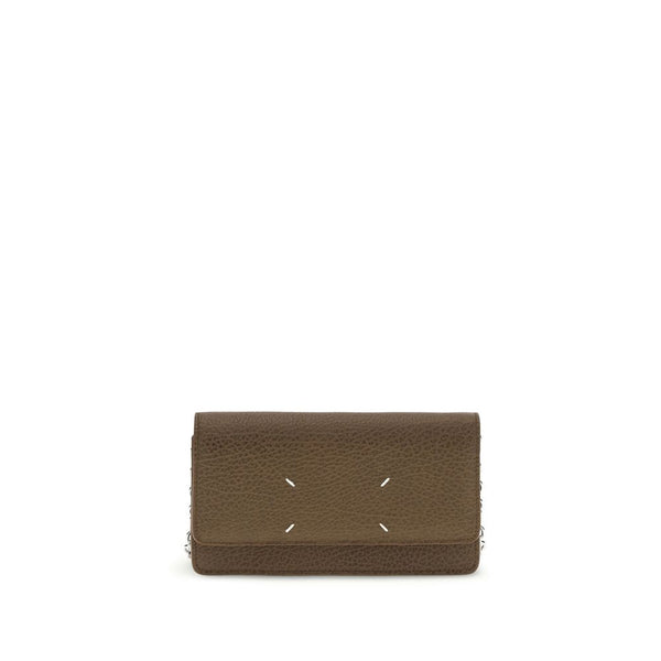 Maison Margiela 100% Calf Leather Bos Taurus wallet in brown