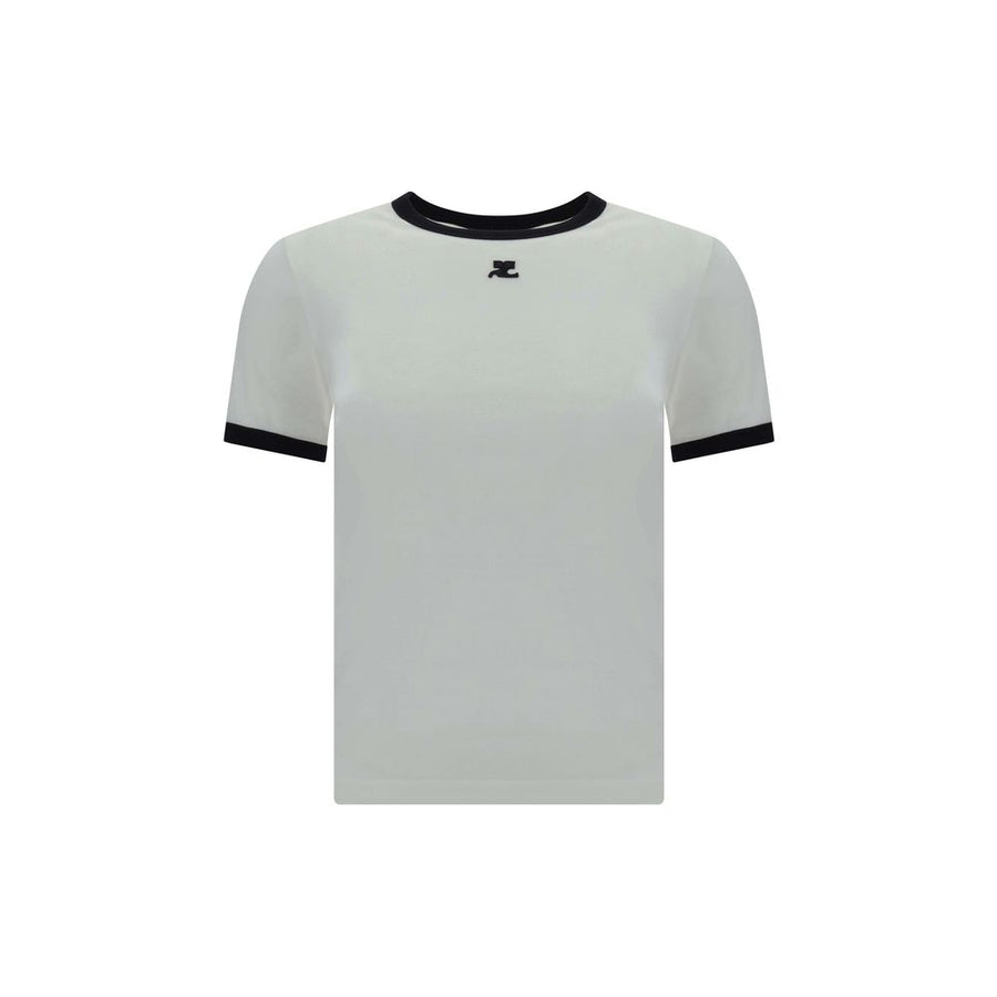 CourrèGes 100% Cotton t-shirt in white