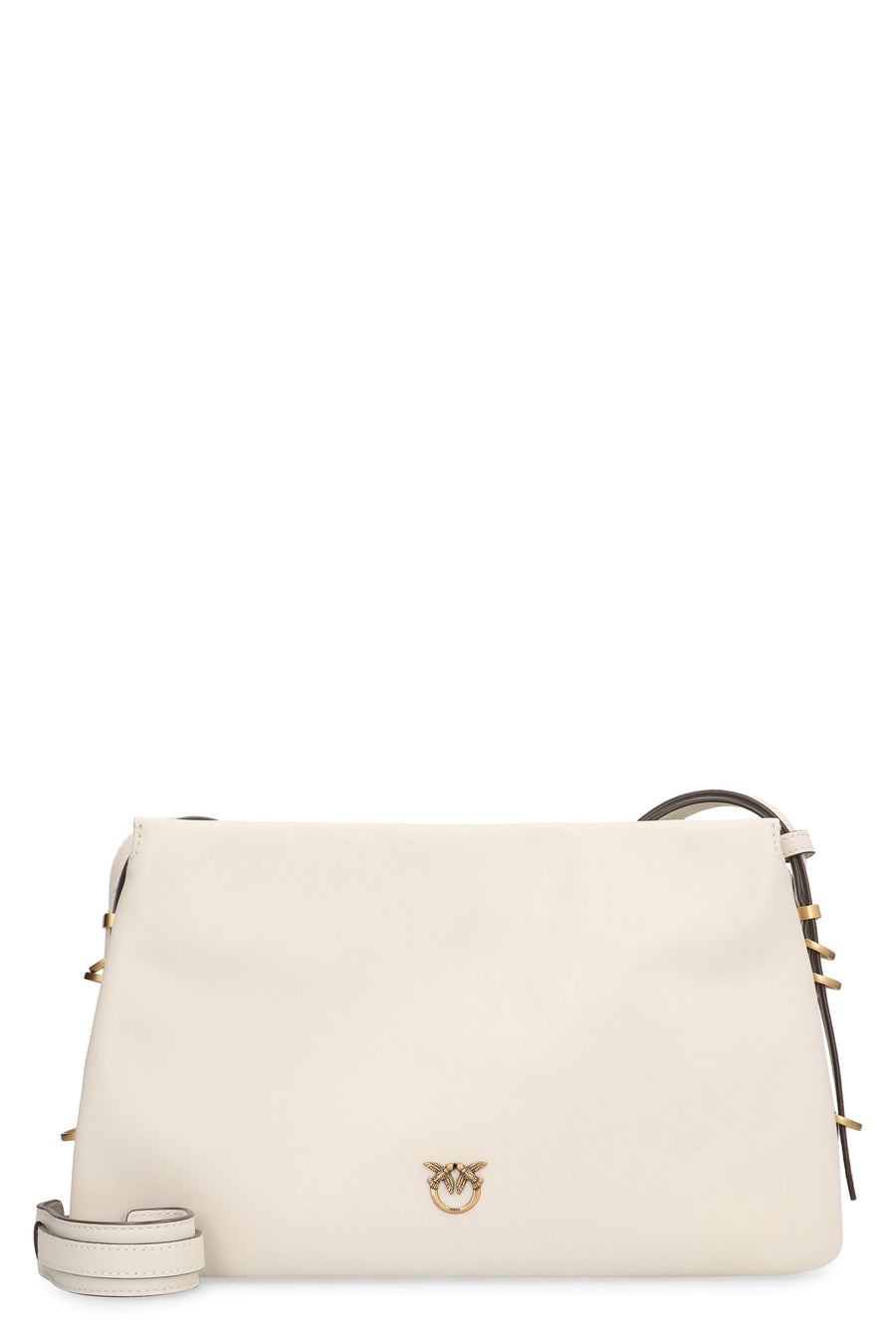 Leather Crossbody Bag One, Two, Three White Calf Shoulder
