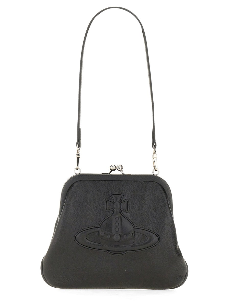 Viviennes Clutch Black Polyurethane Bags