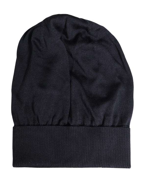 Dolce & Gabbana HAT9976 100% Virgin Wool beanie in black