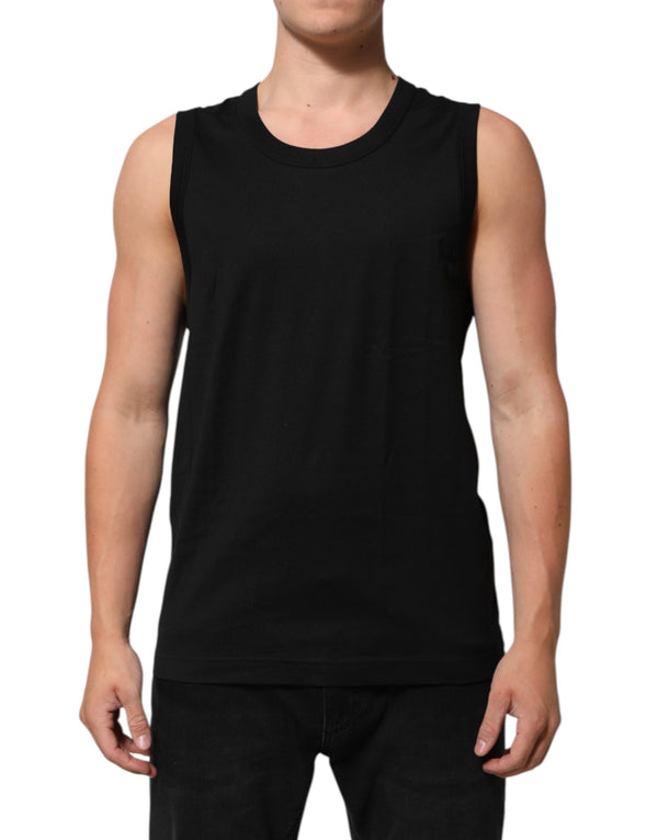 Dolce & Gabbana 100% Cotton tank top in black