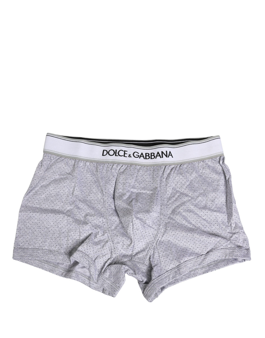Dolce & Gabbana 100% Cotton boxer briefs in gray