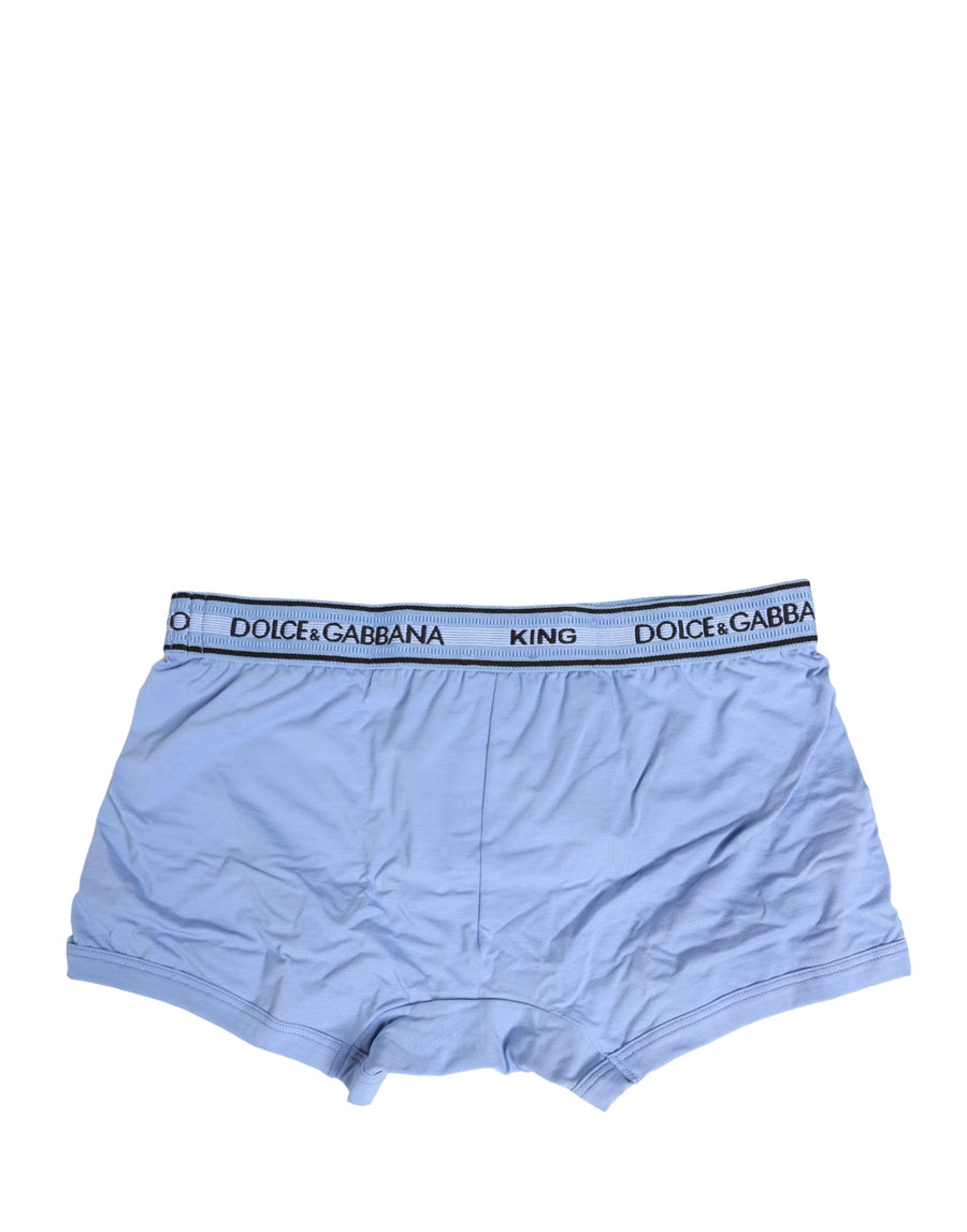 Dolce & Gabbana 90% Cotton 10% Elastane boxer in blue