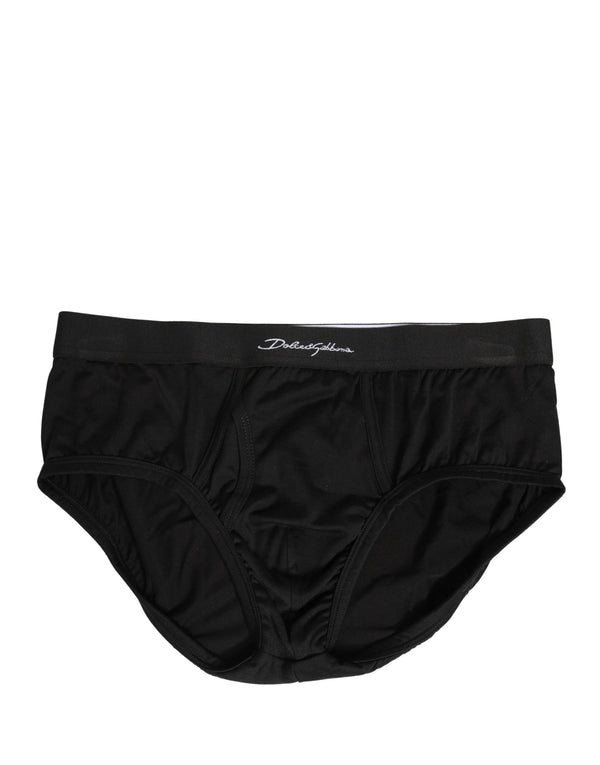 Dolce & Gabbana 60% Silk 40% Cotton brief in black