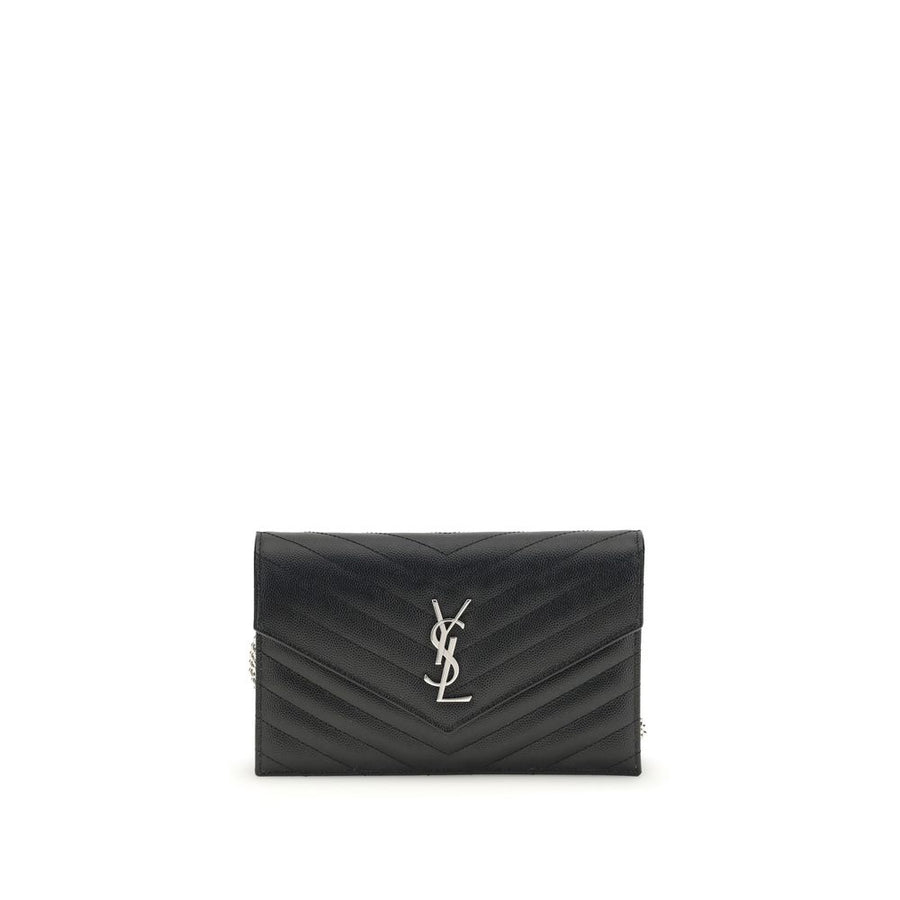 Saint Laurent 100% Calf Leather Bos Taurus shoulder bag in black