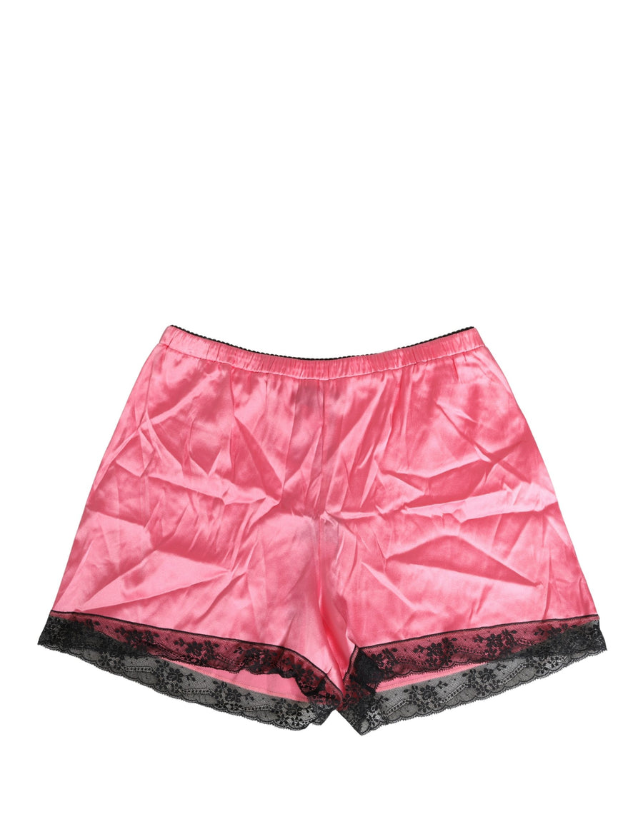 Dolce & Gabbana 80% Silk pajama shorts in pink