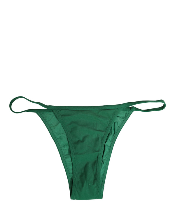Dolce & Gabbana 75% Nylon bikini bottom in green