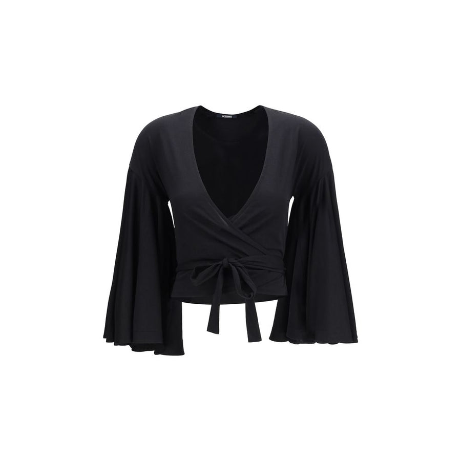 Jacquemus 100% Cotton blouse in black