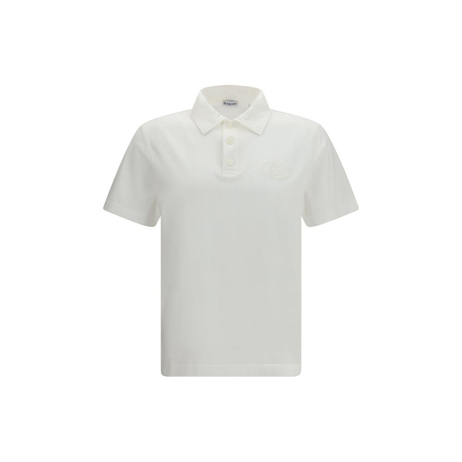 Burberry 100% Cotton polo shirt in white