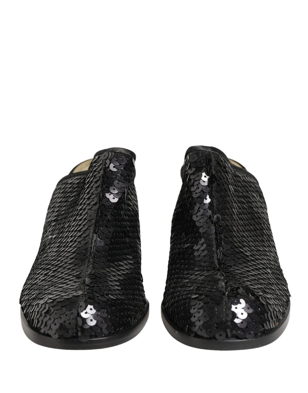 Dolce & Gabbana Leather mule in black