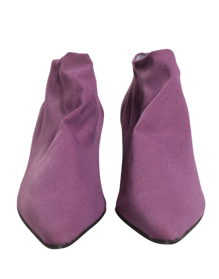 Dolce & Gabbana Suede ankle boot in purple