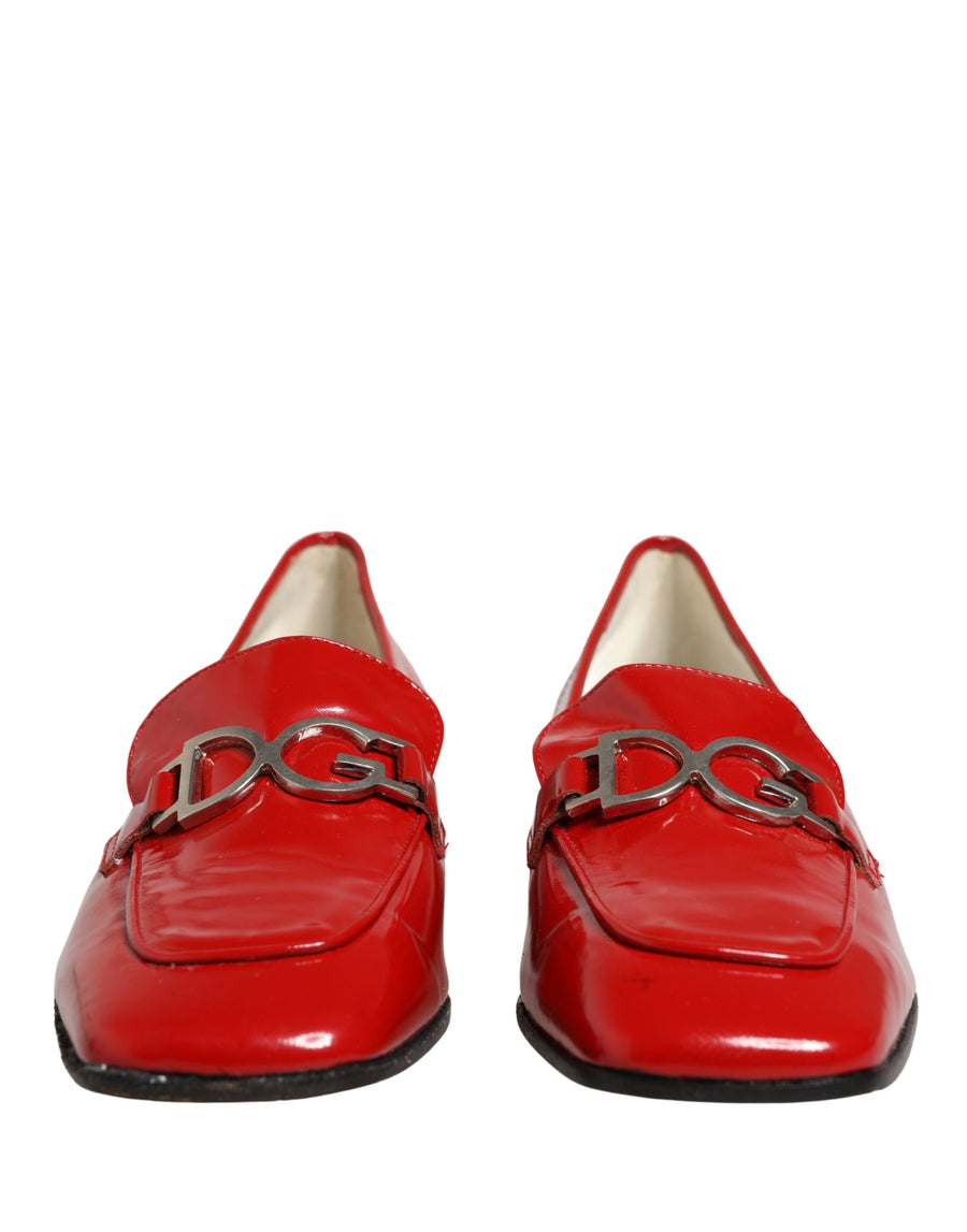 Dolce & Gabbana Leather loafer in red