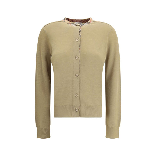 Burberry 100% Wool Ovis Aries cardigan in beige