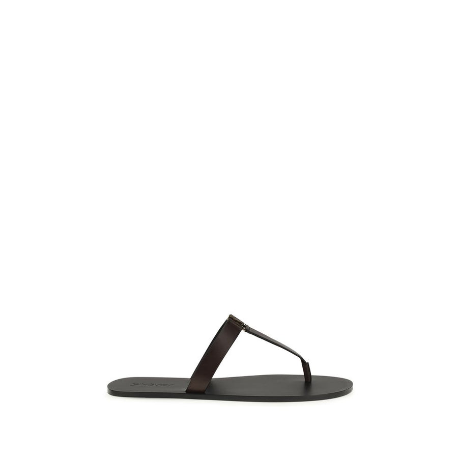 Saint Laurent 100% Calf Leather Bos Taurus sandals in brown