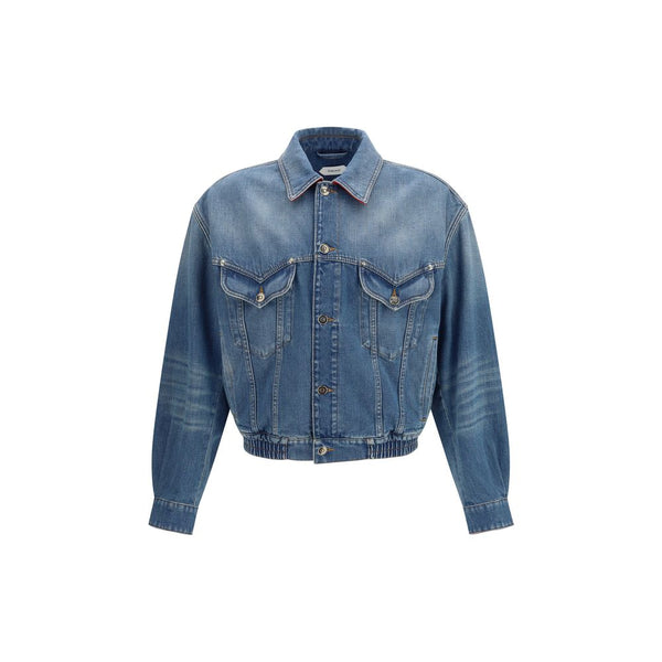 Versace 100% Cotton jacket in blue