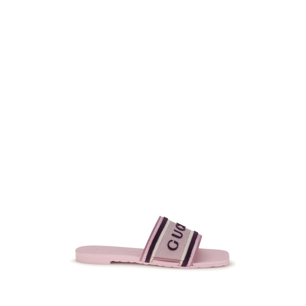 Gucci Upper 100% Cotton sandal in pink