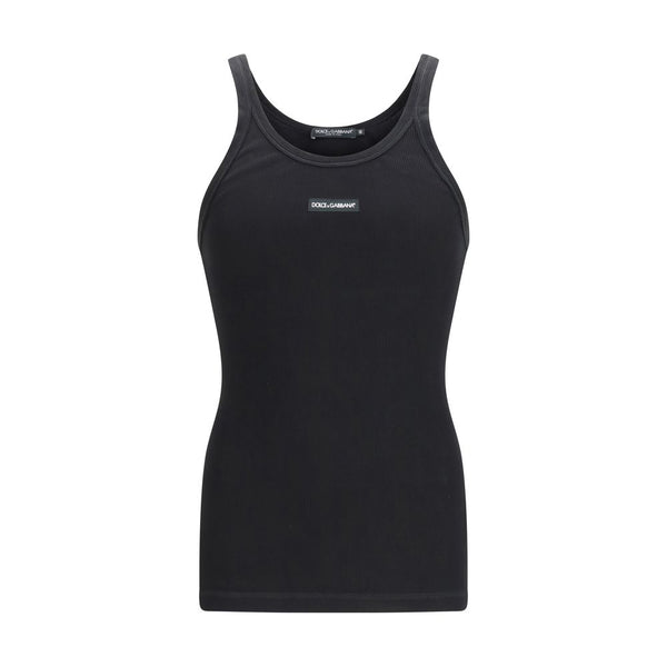 Dolce & Gabbana 100% Cotton tank top in black