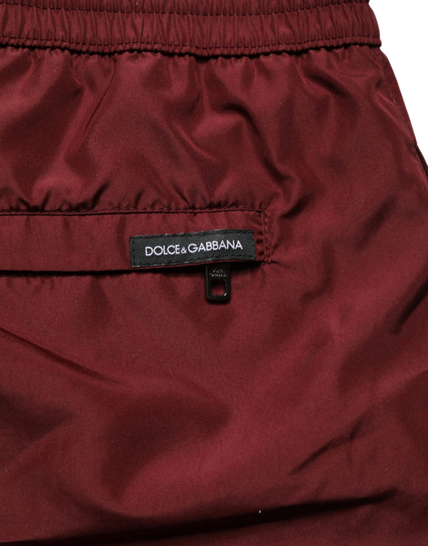 Dolce & Gabbana 100% Polyester; Lining: 94% Polyester swim shorts in maroon