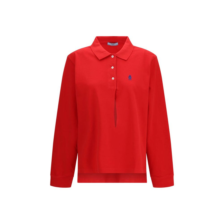 Prada 100% Cotton polo shirt in red