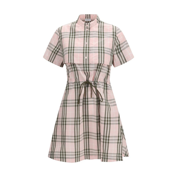Burberry 100% Cotton shirt dress in pink