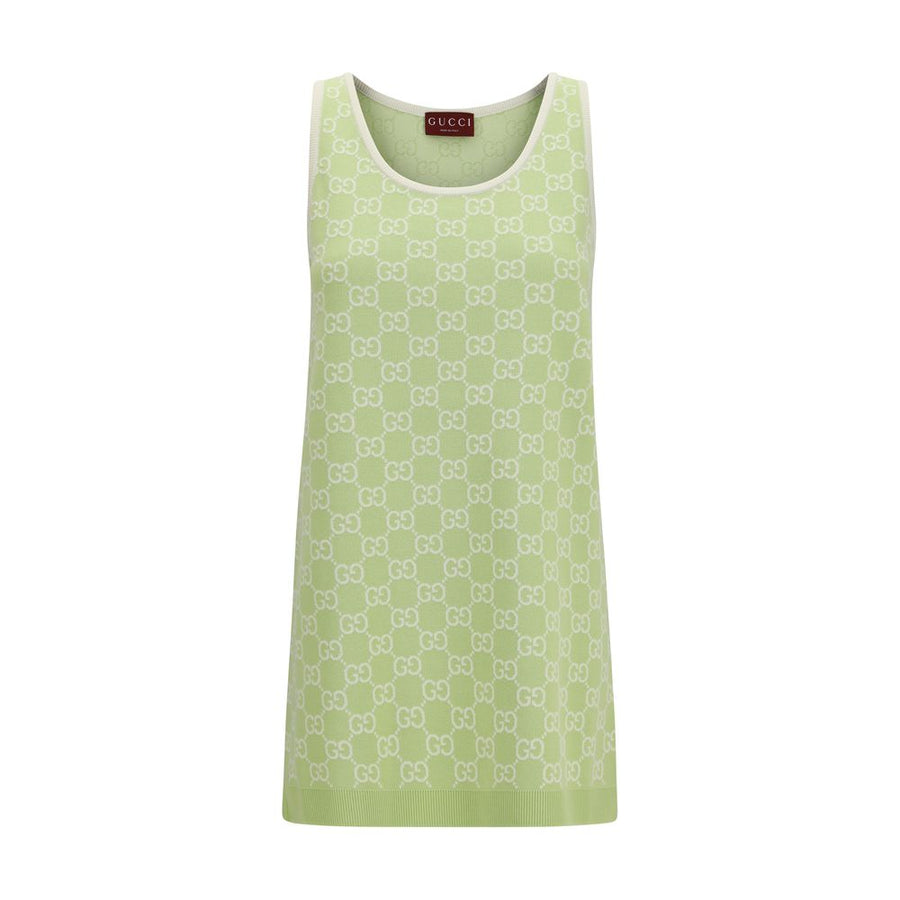 Gucci 100% Cotton tank top in green