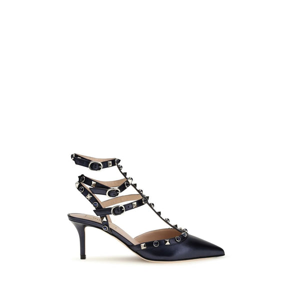 Valentino Garavani 100% Calf Leather Bos Taurus heel in black
