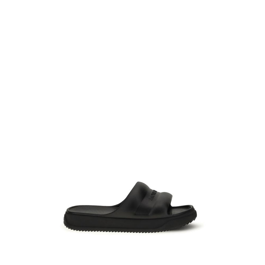 Moncler 100% Rubber slipper in black
