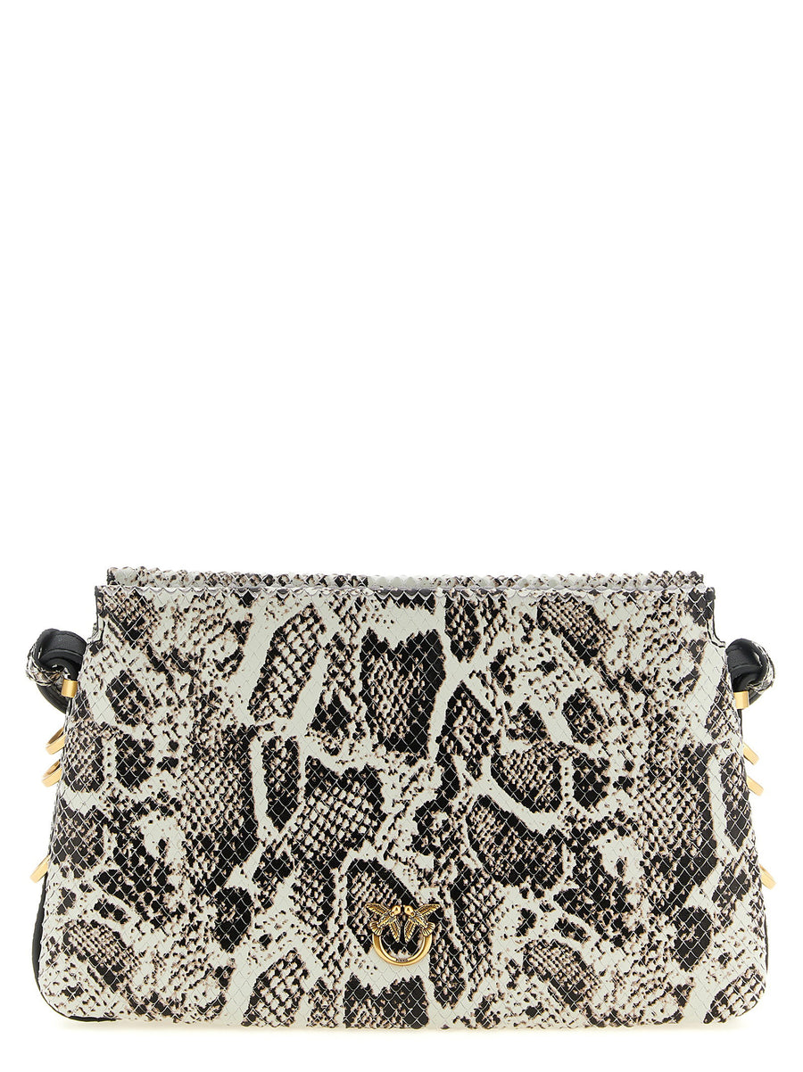 Pinko One Two Three Crossbody Bag — Black and White