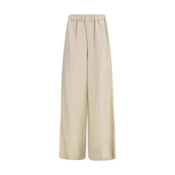 Max Mara 63% Linen trousers in beige
