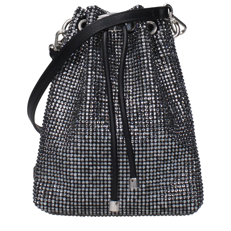 Jimmy Choo Satin crossbody bag in black