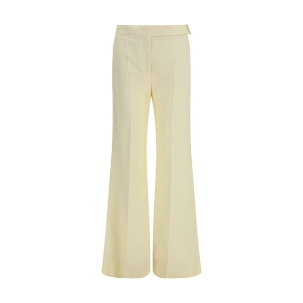 Max Mara 56% Viscose trousers in beige